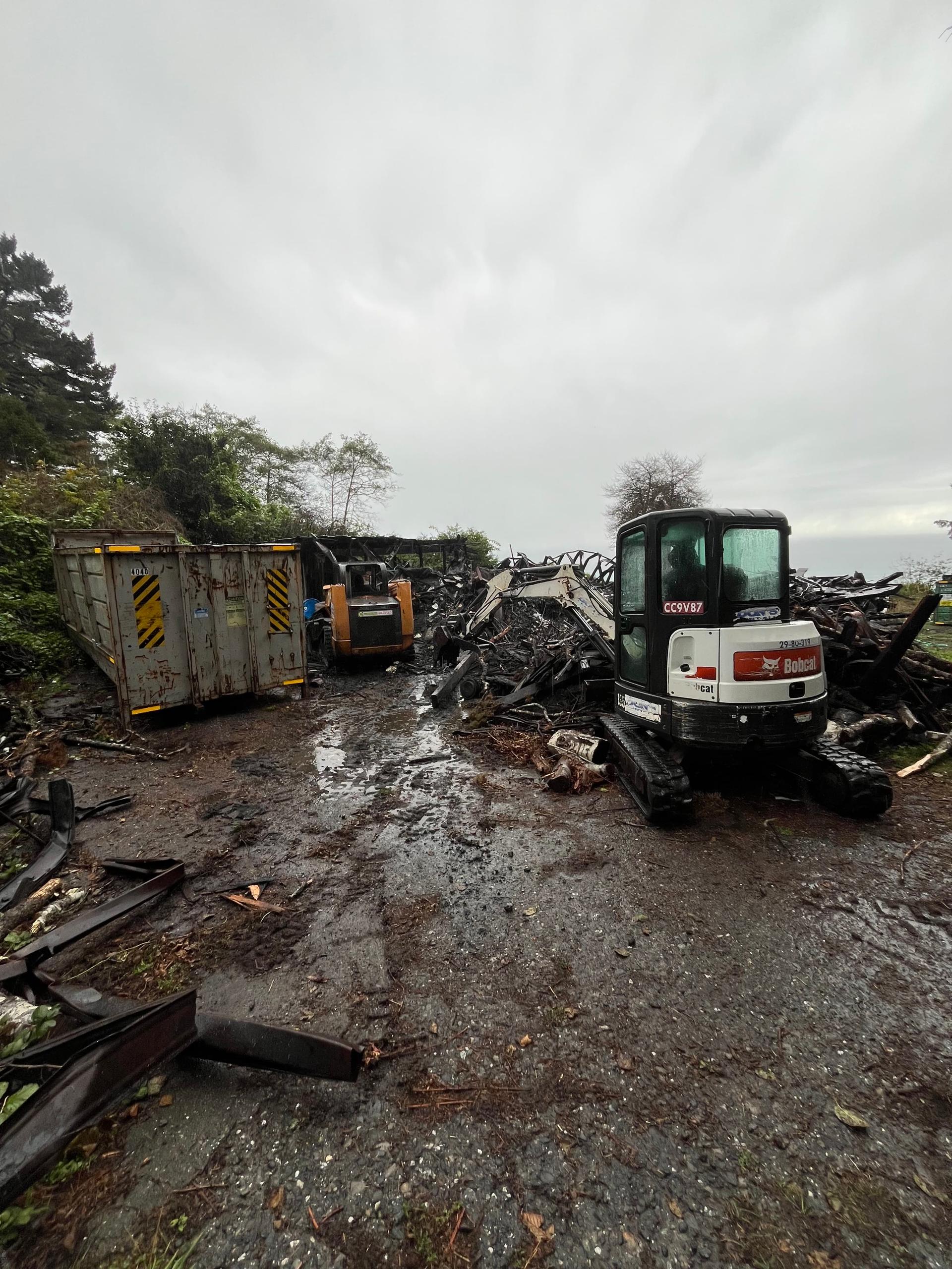 Old deck removal in Redding