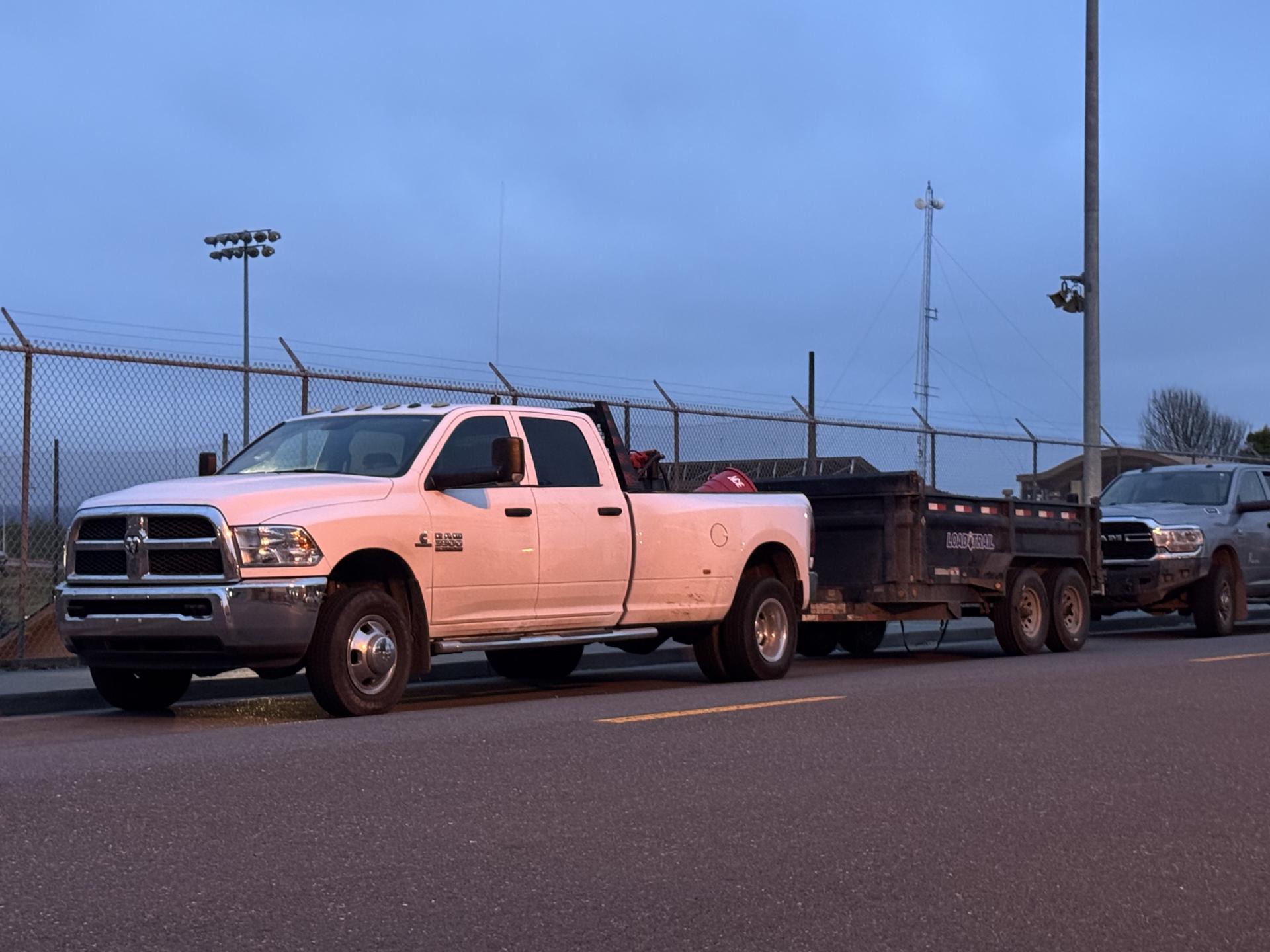Junk and debris loaded for haul away in Shasta County